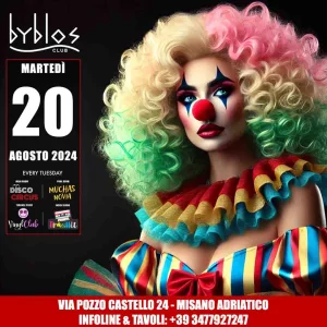 DISCO CIRCUS @ BYBLOS 20 Agosto 2024